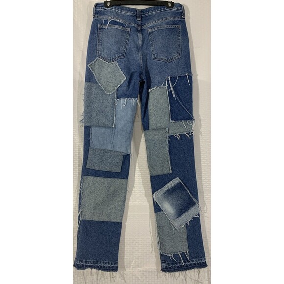 Free People We The Free People Bare With Me Patchwork Jeans Womens 29 Long Retro - Picture 4 of 7